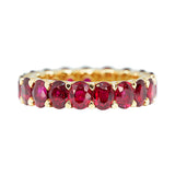 Oval Cut Ruby Eternity Ring
