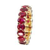 Oval Cut Ruby Eternity Ring