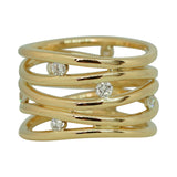 Signature Diamond Wave Ring