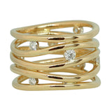 Signature Diamond Wave Ring