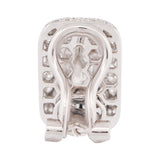 Baguette Diamond Pave Statement Drop Earrings