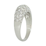 Five Row Domed Pavé Diamond Band