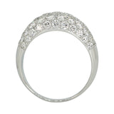 Five Row Domed Pavé Diamond Band