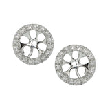 Classic Diamond Jackets For Stud Earrings