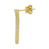 Knife Edge Diamond Aura Hoops