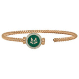 Diamond & Enamel Rope Effect Bangle