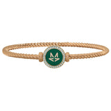 Diamond & Enamel Rope Effect Bangle