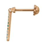 Ombre Gemstone Dagger Earrings