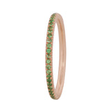 Signature French Pavé Gemstone Eternity Ring