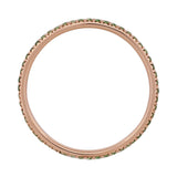 Signature French Pavé Gemstone Eternity Ring