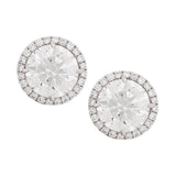 Removable Pave Diamond Jackets (For 2 carat diamond studs)