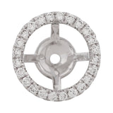 Removable Pave Diamond Jackets (For 2 carat diamond studs)