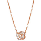 Diamond Rose Pendant