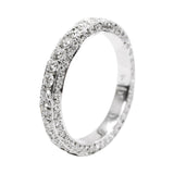 Signature Triple Edge Diamond Eternity Ring
