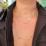 Signature Sapphire & Moonstone Gemstones by the Yard Necklace