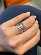 4mm Beveled Edge Titanium Wedding Band