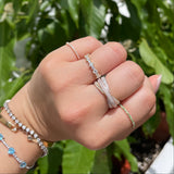 Signature French Pavé Gemstone Eternity Ring