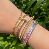 Vivid Yellow Diamond Tennis Bracelet