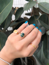 Signature French Pavé Diamond Half Eternity Ring