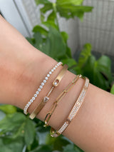 Signature Yin Yang Diamond & Paperclip Bracelet