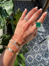 Enlarged Setting Round Diamond Eternity Ring