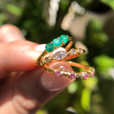 Marquise Diamond Five Stone Ring