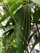 Bezel-set Diamond Drop Pendant