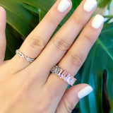 Fancy Sapphire Rainbow Eternity Ring