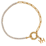 Signature Yin Yang Diamond & Paperclip Bracelet