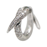 Diamond Spike Hoop Earrings