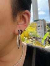 Diamond Ellipse Hoops