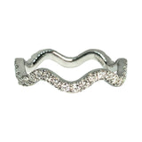 Wavy Diamond Stacking Ring
