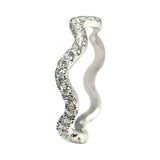 Wavy Diamond Stacking Ring