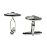 Gem-set Silver Cufflinks