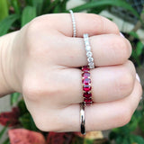Oval Cut Ruby Eternity Ring