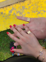 Signature Diamond Signet Ring