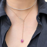 Signature Reversible Ruby & Diamond Lariat