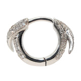 Diamond Spike Hoop Earrings