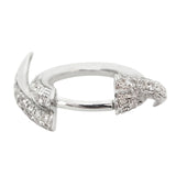 Diamond Spike Hoop Earrings