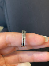 4mm Flat Wedding Band With Engraved Milgrain