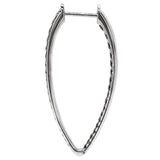 Diamond Ellipse Hoops