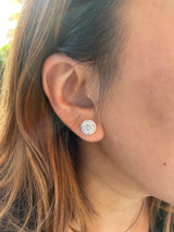 Removable Pave Diamond Jackets (For 2 carat diamond studs)