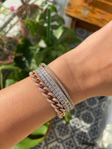 Emerald Cut Diamond Tennis Bracelet