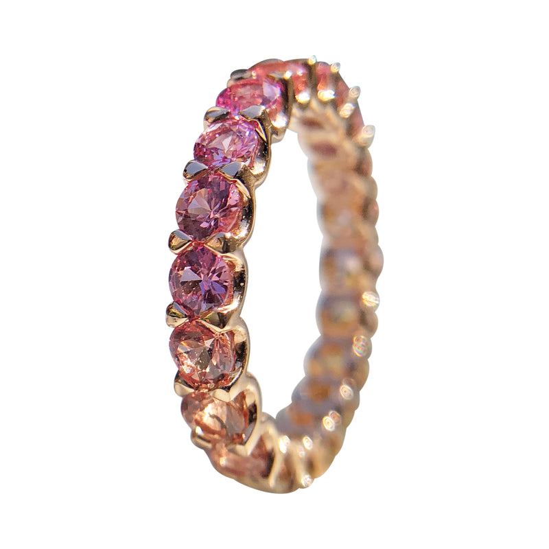 Sunset Ombre Sapphire Stack Ring