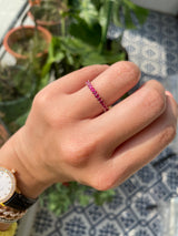 Claw Set Ruby Eternity Ring