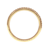 Signature French Pavé Diamond Half Eternity Ring