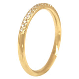 Signature French Pavé Diamond Half Eternity Ring