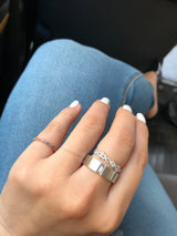 6mm Baguette Diamond Wedding Band