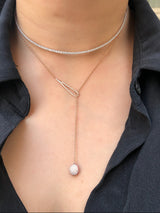 Signature Reversible Ruby & Diamond Lariat