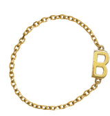 Letter Chain Ring